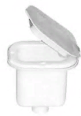 Plastimo 37214 - Shower Box + Cap Rectangular, White