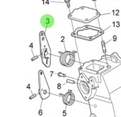 Nanni Diesel 970314942 - Throttle Control Lever for N4.85 and N4.100 Engines