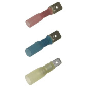 Plastimo P204621 - Heatshrink Insulated Male Connector Yellow Ø6,3mm For Cable 4-6 mm²