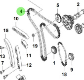 Bukh 24321-3A100 - Timing Chain for S270J Engines