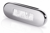 Hella Marine 9680 IP67 LED Oblong Deck Step Light 12/24V 84x29 mm Stainless Steel