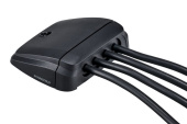 Scanstrut DS-H-MULTI-BLK Horizontal Multi Cable Seal IP68 for up to 4 x Ø15 mm Cables, Black Plastic