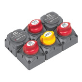 BEP Marine 717-140A-DVSR - Battery Distribution Cluster For Twin Outboard Engine With Three Battery Banks