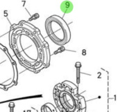 Nanni Diesel 970301987 - Crankshaft Oil Seal for N4 and 4 Series Engines