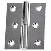 Plastimo 400905 - Take-apart Hinges, Chromed Brass 60 X 40 mm - Left