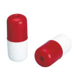 Nuova Rade 16381 - Surface Float With Hole, Cylindrical, Ø60x140mm, Red/White