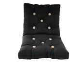 ARC Marine Outdoor Seat Black With Brown Buttons Double