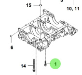 Bukh 21119-3A000 - Cylinder Block Bolt for S270J Engines