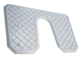 Eval 03156 - Transom Protection Plate, White, L316xW212xD6mm