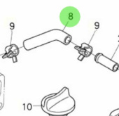 Nanni Diesel 970313913 - Breather Tube for Cylinder Head Cover
