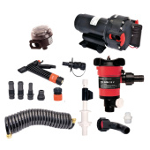Johnson Pump 32-64634 - Aqua Jet Washdown and Livewell Pump Kit 12V