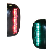 Lalizas 71968 - FOS LED 20 Starboard & Port Lights 112,5°, Set, With Black Housing