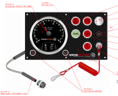 Steyr Motors 2181443-0 - EG Instrument Panel 1.5m (LED) 12V Solas