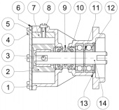 Jabsco SK405-0001 - Service Kit for 29470 Pump