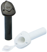 Allpa Plastic Built-In Fishing Rod Holder With Watertight Bushing, L=230, Max. Ø40mm, White