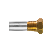 Tecnoseal 02053T - Bukh Pencil Anode Ø 10 L.18 Complete With Brass Plug Th. 1/4'' bspt