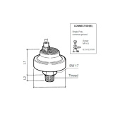 VDO 230-213-001-011C - Pressure Switch 12.00 bar - 1/8-27 NPTF