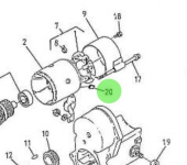 Nanni Diesel 970303957 - Starter Motor Brush for HE Series Engines