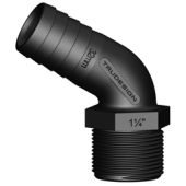 TruDesign Hose Connector 120° Male Thread - 1 1/4" x 32 mm - Black