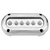 Allpa LED Stainless Steel 316 Underwater Light, Surface Mount, 670lm, Cool White, IP68