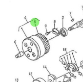 Nanni Diesel 970302838 - Injection Pump Gear for 4.150HE Engines
