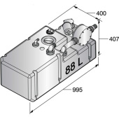 Vetus WWS8824B - Waste Water Tank System 88L, Includes 24V Pump & Sensor