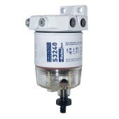 Racor 120R-RAC-01 – Marine Fuel Filter Water Separator 114 l/h, 10 Micron – Spin-on Series 120R (1/4"-18 NPTF, Clear Bowl)