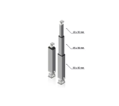 Barka 09.95.00004 - Lifting Struts Thrust Two Stages Stroke 400 mm Single Mounting 24V Encoder