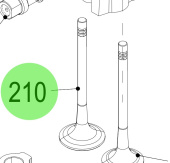 Steyr 707641 - Intake Valve for Steyr SE Engine Models