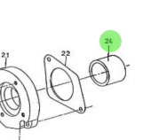Nanni Diesel 970307007 - Sea Water Pump Bearing for HE and N Series Engines