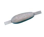 MME Aluminium Teardrop Weld-On Hull & Rudder Anodes with Aluminium Strip