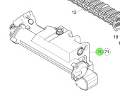Steyr Z002408-0 - Painted Complete Exhaust Manifold for MO174V40, MO164M40, MO144V38, MO114K33, MO94K33, MO84K32 Engines
