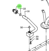 Bukh 000E5042 - Nipple for Oil Pipe for DV36 Engines