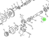 Nanni Diesel 970310327 - Governor Shaft Assembly for 3.100HE Engines
