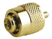 Glomex RA132SOLDERLESS - Male Connector PL259 Gold