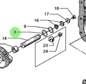 Bukh 522A9016 - Support Washer 20x28x2 for DV24RME, DV29RME and DV32 Engines