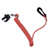 Nuova Rade 43693 - Set Kill Switch Key With Coil Lanyard For OMC/Johnson-Evinrude