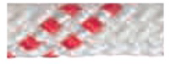 Allpa Allcord-21, Double Braided Sheet Line, Ø8mm, White With Red Tracer Thread, 200m