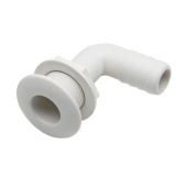 Allpa Plastic 90° Skin Fitting, Ø1"X25mm, White