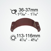 Clamcleat CL115 Boom Clamp for CL244 Cleat, 36–37 mm Tubes
