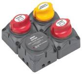 BEP 716-SQ-140A-DVSR - Square Battery Distribution Cluster for Single Engine with Two Battery Banks
