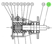 Jabsco 29516-0000 - Spare Shaft