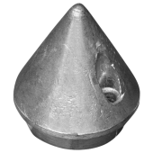 Tecnoseal Max Prop 2-Blade Zinc Cone Propeller Anode Ø36 mm
