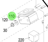 Steyr 2203753-0 - Clamp for Securing Engine Wiring Harness on Steyr Engines