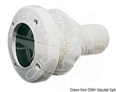 Osculati Plastic Skin Fitting and Scupper with Check Valve – 1-1/2" Thread, Hose Connector or Scupper Version