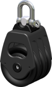 Antal 00605 - Aluminum Block Series OPF-60, Ball Bearing, Triple Sheave Block