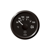VDO A2C59514163 – ViewLine Engine Oil Temperature Gauge 150°C Black 52 mm