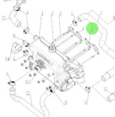 Nanni Diesel 970313111 - Exhaust Manifold Gasket for Heat Exchanger Assembly