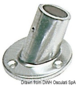 Osculati Anodized Aluminium Round Pulpit Base Ø25/30 mm