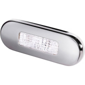 Hella marine 2XT 980 869-301 Oblong LED Courtesy Light with Stainless Steel Rim (White)